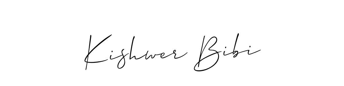 Once you've used our free online signature maker to create your best signature Allison_Script style, it's time to enjoy all of the benefits that Kishwer Bibi name signing documents. Kishwer Bibi signature style 2 images and pictures png