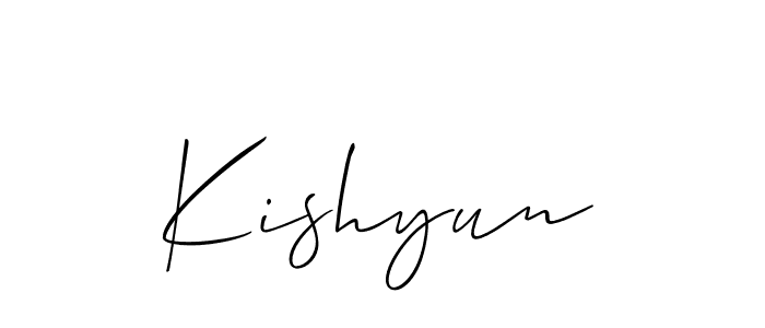 How to Draw Kishyun signature style? Allison_Script is a latest design signature styles for name Kishyun. Kishyun signature style 2 images and pictures png