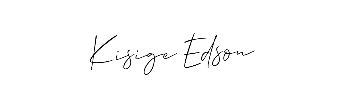 You can use this online signature creator to create a handwritten signature for the name Kisige Edson. This is the best online autograph maker. Kisige Edson signature style 2 images and pictures png