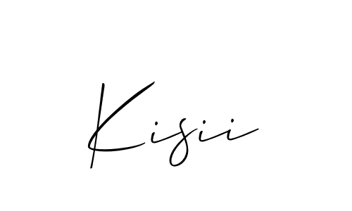Make a beautiful signature design for name Kisii. With this signature (Allison_Script) style, you can create a handwritten signature for free. Kisii signature style 2 images and pictures png