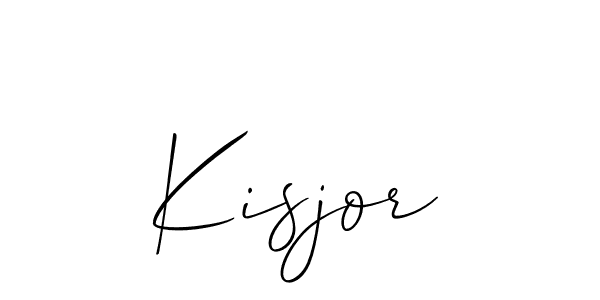 Create a beautiful signature design for name Kisjor. With this signature (Allison_Script) fonts, you can make a handwritten signature for free. Kisjor signature style 2 images and pictures png