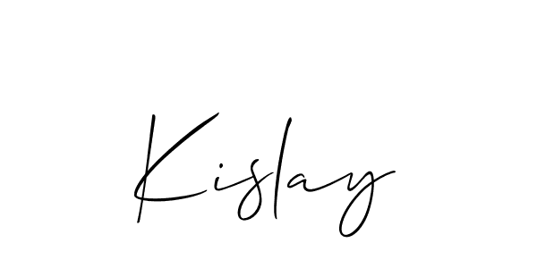 How to make Kislay name signature. Use Allison_Script style for creating short signs online. This is the latest handwritten sign. Kislay signature style 2 images and pictures png