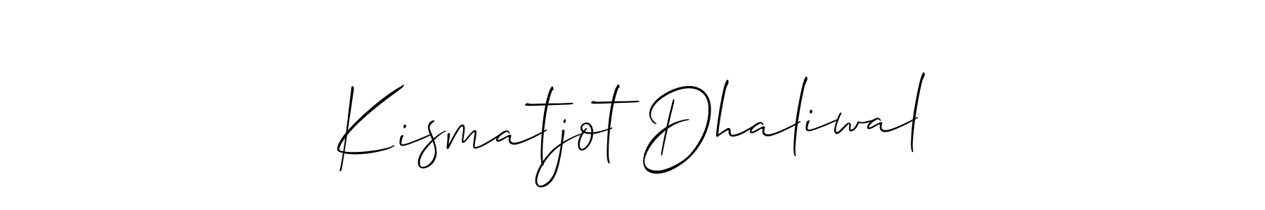 Best and Professional Signature Style for Kismatjot Dhaliwal. Allison_Script Best Signature Style Collection. Kismatjot Dhaliwal signature style 2 images and pictures png