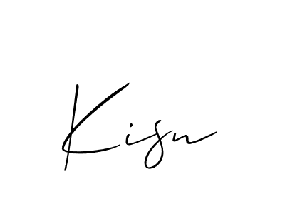 You should practise on your own different ways (Allison_Script) to write your name (Kisn) in signature. don't let someone else do it for you. Kisn signature style 2 images and pictures png