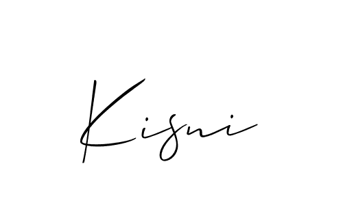 How to Draw Kisni signature style? Allison_Script is a latest design signature styles for name Kisni. Kisni signature style 2 images and pictures png