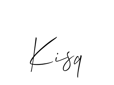 Best and Professional Signature Style for Kisq. Allison_Script Best Signature Style Collection. Kisq signature style 2 images and pictures png