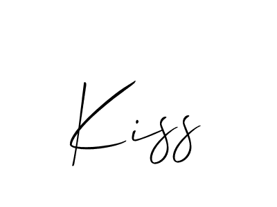 Design your own signature with our free online signature maker. With this signature software, you can create a handwritten (Allison_Script) signature for name Kiss. Kiss signature style 2 images and pictures png