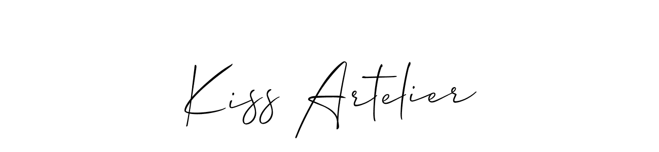 Best and Professional Signature Style for Kiss Artelier. Allison_Script Best Signature Style Collection. Kiss Artelier signature style 2 images and pictures png