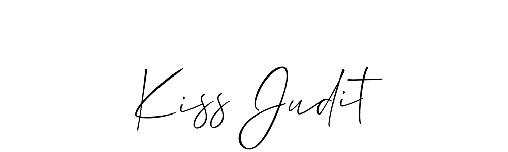 How to make Kiss Judit signature? Allison_Script is a professional autograph style. Create handwritten signature for Kiss Judit name. Kiss Judit signature style 2 images and pictures png