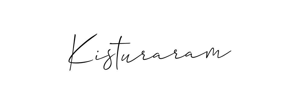 Make a beautiful signature design for name Kisturaram. With this signature (Allison_Script) style, you can create a handwritten signature for free. Kisturaram signature style 2 images and pictures png