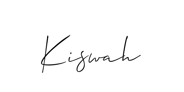 The best way (Allison_Script) to make a short signature is to pick only two or three words in your name. The name Kiswah include a total of six letters. For converting this name. Kiswah signature style 2 images and pictures png