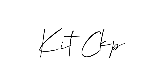 How to make Kit Ckp signature? Allison_Script is a professional autograph style. Create handwritten signature for Kit Ckp name. Kit Ckp signature style 2 images and pictures png