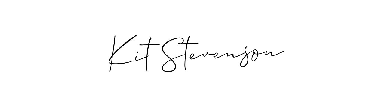 How to Draw Kit Stevenson signature style? Allison_Script is a latest design signature styles for name Kit Stevenson. Kit Stevenson signature style 2 images and pictures png