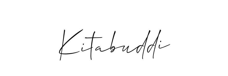 Best and Professional Signature Style for Kitabuddi. Allison_Script Best Signature Style Collection. Kitabuddi signature style 2 images and pictures png