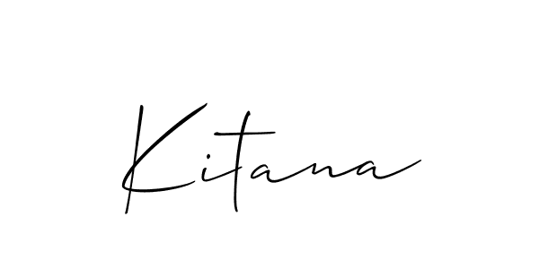 Make a beautiful signature design for name Kitana. Use this online signature maker to create a handwritten signature for free. Kitana signature style 2 images and pictures png