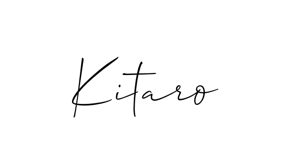 How to make Kitaro name signature. Use Allison_Script style for creating short signs online. This is the latest handwritten sign. Kitaro signature style 2 images and pictures png