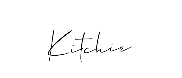 How to make Kitchie name signature. Use Allison_Script style for creating short signs online. This is the latest handwritten sign. Kitchie signature style 2 images and pictures png