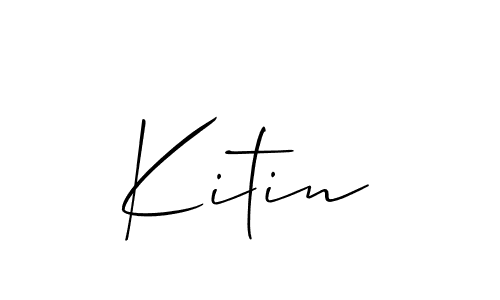 Create a beautiful signature design for name Kitin. With this signature (Allison_Script) fonts, you can make a handwritten signature for free. Kitin signature style 2 images and pictures png