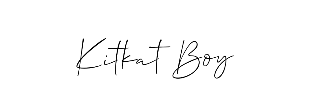 Once you've used our free online signature maker to create your best signature Allison_Script style, it's time to enjoy all of the benefits that Kitkat Boy name signing documents. Kitkat Boy signature style 2 images and pictures png