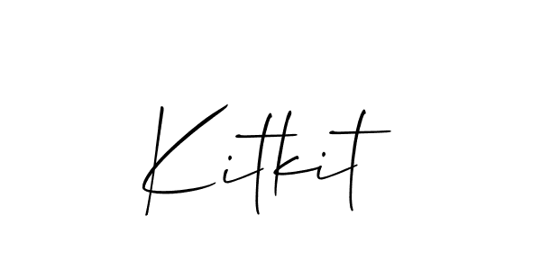 Make a short Kitkit signature style. Manage your documents anywhere anytime using Allison_Script. Create and add eSignatures, submit forms, share and send files easily. Kitkit signature style 2 images and pictures png