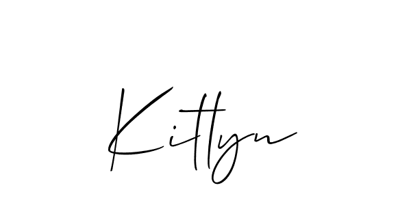 Allison_Script is a professional signature style that is perfect for those who want to add a touch of class to their signature. It is also a great choice for those who want to make their signature more unique. Get Kitlyn name to fancy signature for free. Kitlyn signature style 2 images and pictures png