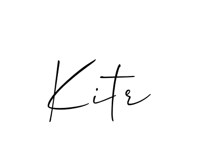 Best and Professional Signature Style for Kitr. Allison_Script Best Signature Style Collection. Kitr signature style 2 images and pictures png