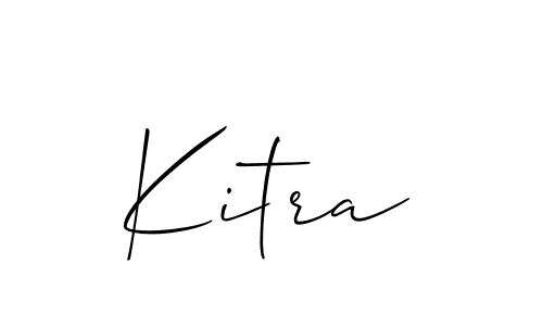if you are searching for the best signature style for your name Kitra. so please give up your signature search. here we have designed multiple signature styles  using Allison_Script. Kitra signature style 2 images and pictures png