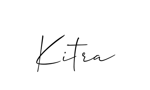 if you are searching for the best signature style for your name Kitra. so please give up your signature search. here we have designed multiple signature styles  using Allison_Script. Kitra signature style 2 images and pictures png