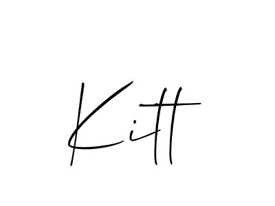 How to make Kitt name signature. Use Allison_Script style for creating short signs online. This is the latest handwritten sign. Kitt signature style 2 images and pictures png