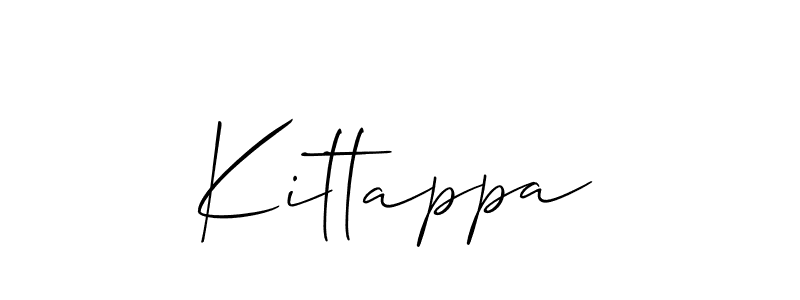 How to make Kittappa signature? Allison_Script is a professional autograph style. Create handwritten signature for Kittappa name. Kittappa signature style 2 images and pictures png