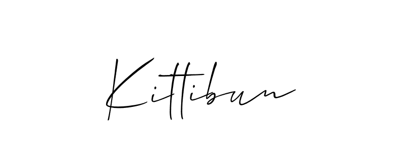 The best way (Allison_Script) to make a short signature is to pick only two or three words in your name. The name Kittibun include a total of six letters. For converting this name. Kittibun signature style 2 images and pictures png