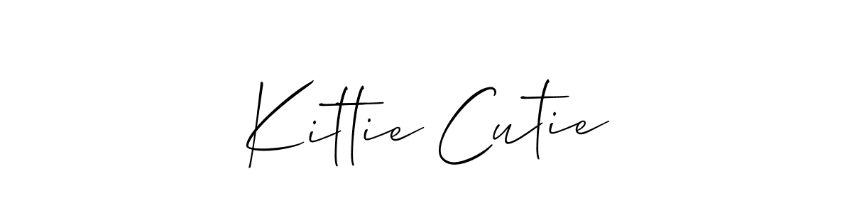 Also You can easily find your signature by using the search form. We will create Kittie Cutie name handwritten signature images for you free of cost using Allison_Script sign style. Kittie Cutie signature style 2 images and pictures png