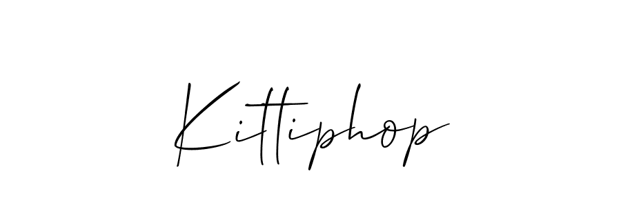 The best way (Allison_Script) to make a short signature is to pick only two or three words in your name. The name Kittiphop include a total of six letters. For converting this name. Kittiphop signature style 2 images and pictures png