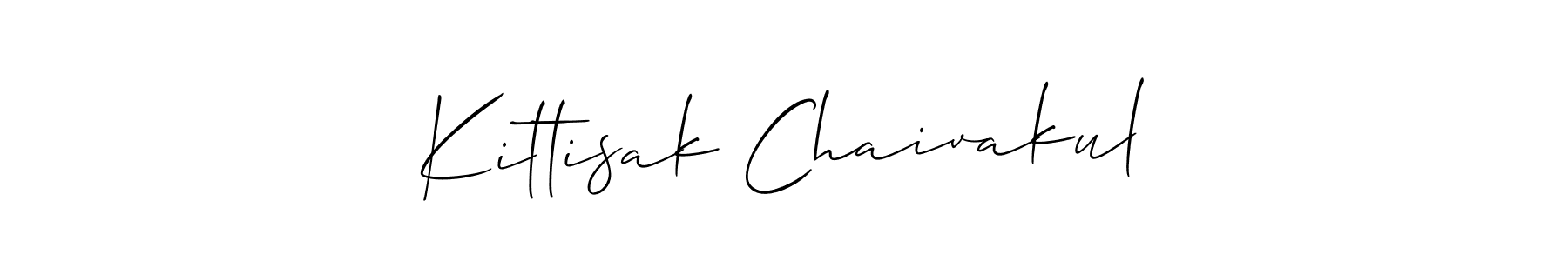 Also You can easily find your signature by using the search form. We will create Kittisak Chaivakul name handwritten signature images for you free of cost using Allison_Script sign style. Kittisak Chaivakul signature style 2 images and pictures png