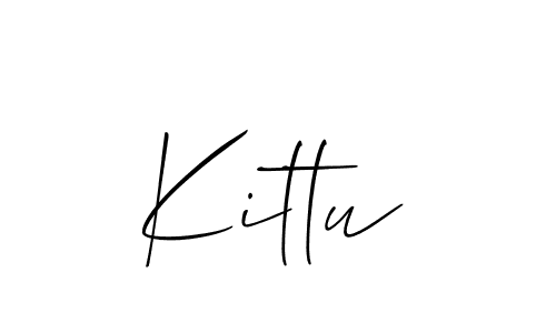 Similarly Allison_Script is the best handwritten signature design. Signature creator online .You can use it as an online autograph creator for name Kittu. Kittu signature style 2 images and pictures png