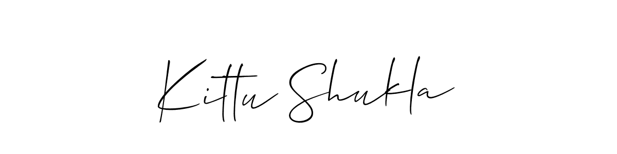 The best way (Allison_Script) to make a short signature is to pick only two or three words in your name. The name Kittu Shukla include a total of six letters. For converting this name. Kittu Shukla signature style 2 images and pictures png