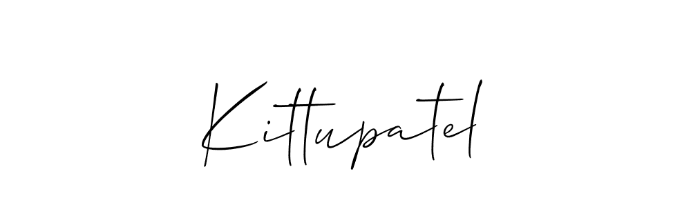 Also You can easily find your signature by using the search form. We will create Kittupatel name handwritten signature images for you free of cost using Allison_Script sign style. Kittupatel signature style 2 images and pictures png