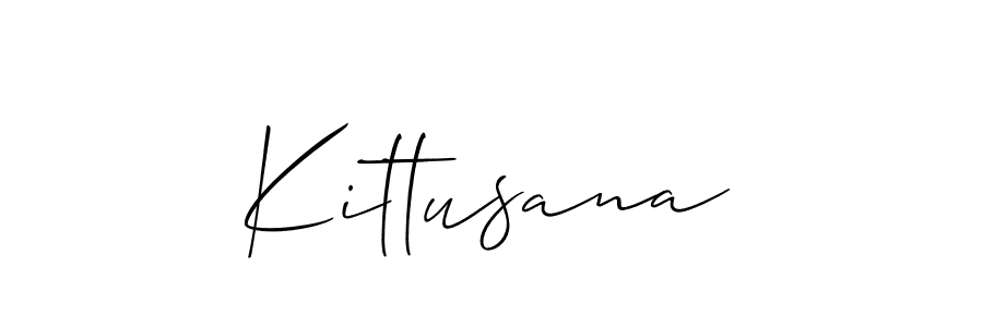 Use a signature maker to create a handwritten signature online. With this signature software, you can design (Allison_Script) your own signature for name Kittusana. Kittusana signature style 2 images and pictures png