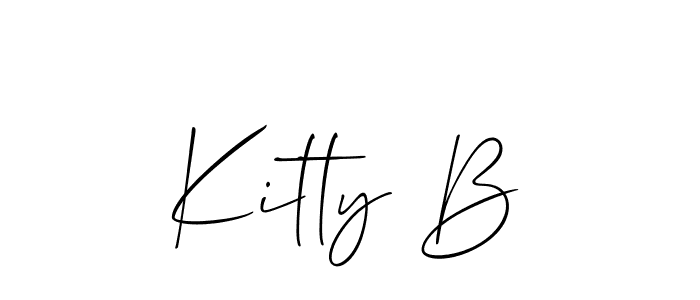 Create a beautiful signature design for name Kitty B. With this signature (Allison_Script) fonts, you can make a handwritten signature for free. Kitty B signature style 2 images and pictures png