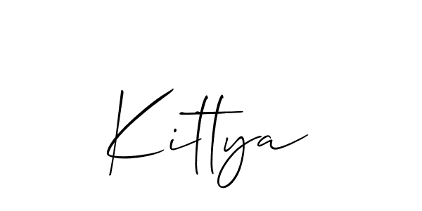 if you are searching for the best signature style for your name Kittya. so please give up your signature search. here we have designed multiple signature styles  using Allison_Script. Kittya signature style 2 images and pictures png