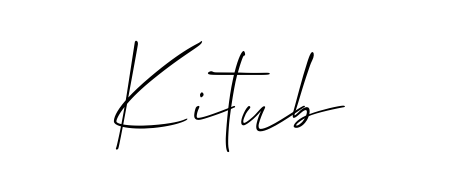 Similarly Allison_Script is the best handwritten signature design. Signature creator online. You can use it as an online autograph creator for name Kitub. Kitub signature style 2 images and pictures png