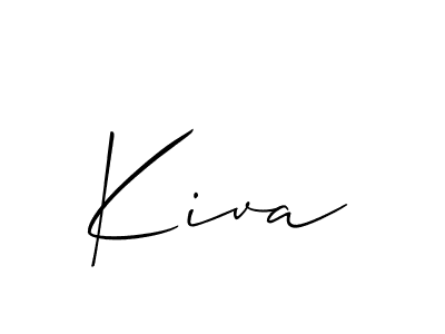 Create a beautiful signature design for name Kiva. With this signature (Allison_Script) fonts, you can make a handwritten signature for free. Kiva signature style 2 images and pictures png