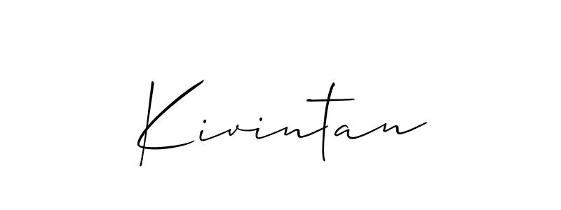 Best and Professional Signature Style for Kivintan. Allison_Script Best Signature Style Collection. Kivintan signature style 2 images and pictures png