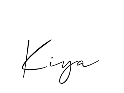 You should practise on your own different ways (Allison_Script) to write your name (Kiya) in signature. don't let someone else do it for you. Kiya signature style 2 images and pictures png