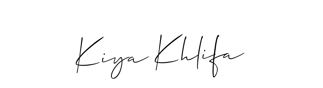 Kiya Khlifa stylish signature style. Best Handwritten Sign (Allison_Script) for my name. Handwritten Signature Collection Ideas for my name Kiya Khlifa. Kiya Khlifa signature style 2 images and pictures png