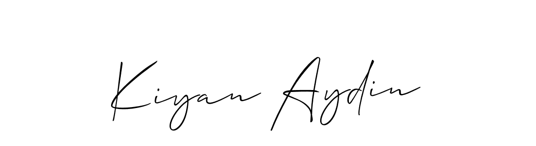 How to make Kiyan Aydin signature? Allison_Script is a professional autograph style. Create handwritten signature for Kiyan Aydin name. Kiyan Aydin signature style 2 images and pictures png