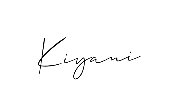 How to make Kiyani name signature. Use Allison_Script style for creating short signs online. This is the latest handwritten sign. Kiyani signature style 2 images and pictures png