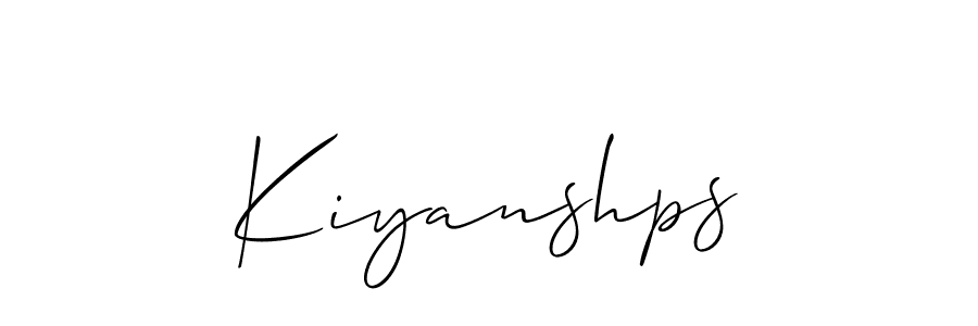 Make a beautiful signature design for name Kiyanshps. Use this online signature maker to create a handwritten signature for free. Kiyanshps signature style 2 images and pictures png
