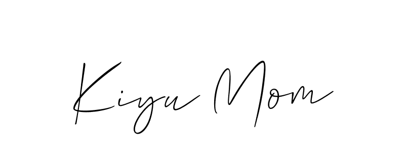 Here are the top 10 professional signature styles for the name Kiyu Mom. These are the best autograph styles you can use for your name. Kiyu Mom signature style 2 images and pictures png