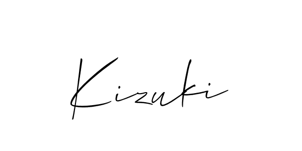 Make a beautiful signature design for name Kizuki. With this signature (Allison_Script) style, you can create a handwritten signature for free. Kizuki signature style 2 images and pictures png